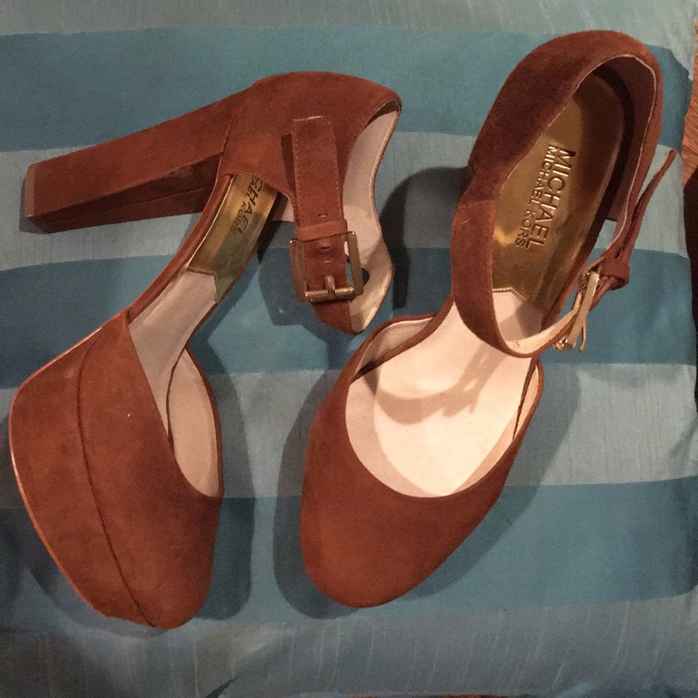 Camel Color  Platforms (Leather)